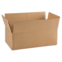 Boîte en carton ondul&eacute;, 12" lo x 6" la x 4" h, ondulations C MAS Chibougamau