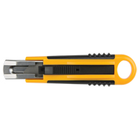 Couteau autor&eacute;tractable ATK1000, 18 mm, Acier au carbone, Prise en Plastique MAS Chibougamau