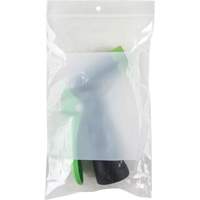 Sacs en poly avec espace inscriptible blanc, Refermable, 8" x 5", 2 mils MAS Chibougamau