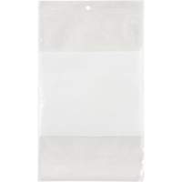 Sacs en poly avec espace inscriptible blanc, Refermable, 9" x 6", 2 mils MAS Chibougamau
