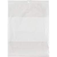 Sacs en poly avec espace inscriptible blanc, Refermable, 10" x 8", 2 mils MAS Chibougamau