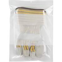 Sacs en poly avec espace inscriptible blanc, Refermable, 12" x 9", 2 mils MAS Chibougamau