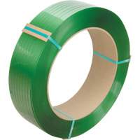 Feuillard, Polyester, 1/2" la x 6315' lo, Vert, Calibre Manuel MAS Chibougamau