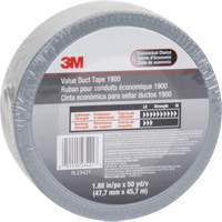 1900 Value Duct Tape, 5.8 mils, Silver, 48 mm (2") x 5.7 m (18.7') MAS Chibougamau
