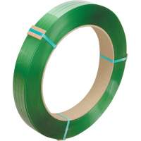 Feuillard, Polyester, 1/2" la x 3380' lo, Vert, Calibre Manuel MAS Chibougamau