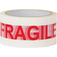 Ruban d'emballage Fragile, Adh&eacute;sif Thermofusible, 2 mils, 48 mm (2") x 100 m (328') MAS Chibougamau