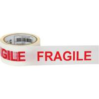 Ruban d'emballage Fragile, Adh&eacute;sif Thermofusible, 2 mils, 48 mm (2") x 100 m (328') MAS Chibougamau