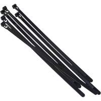 Attache-c&acirc;ble r&eacute;utilisable, Longueur 8", R&eacute;sistance &agrave; la traction 50 lb, Noir MAS Chibougamau