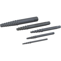 Left Hand Spiral Tapered Flute Extractor Set, 5 Pieces MAS Chibougamau