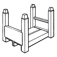 Supports empilables mobiles, 16" la x 26" p, Capacit&eacute; de 7500 lb MAS Chibougamau