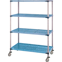 Shelving Unit, 4 Tiers, 36" W x 68" H x 18" D MAS Chibougamau