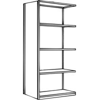 &eacute;l&eacute;ment de rayonnage Interlok, Acier, Sans boulons, Capacit&eacute; 800 lb, 36" la x 100" h x 24" p MAS Chibougamau