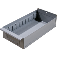 Boîte pour tablette de rayonnage enclenchable Interlok, Acier, 5-5/8" la x 18" p, 4-3/4" h, Gris MAS Chibougamau