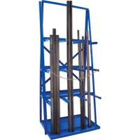 R&acirc;telier de rangement pour barre, Vertical, 3 Niveaux, 36" la x 24" p x 84" h, 3000 lb Cap. MAS Chibougamau
