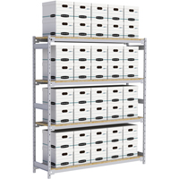 &eacute;tag&egrave;re-classeur de grande largeur, Acier, 4 Tablettes, 72" la x 18" p x 84" h MAS Chibougamau