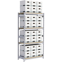 &eacute;tag&egrave;re-classeur de grande largeur, Acier, 4 Tablettes, 42" la x 18" p x 84" h MAS Chibougamau