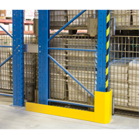 Racking Aisle Protectors, 3" W x 50" L x 16" H, Safety Yellow MAS Chibougamau