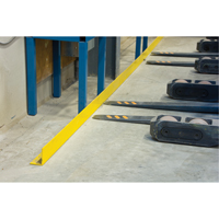 Floor Angle Guard Rails, Steel, 48" L x 5" H, Yellow MAS Chibougamau