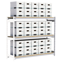 &eacute;tag&egrave;re-classeur de grande largeur, Acier, 3 Tablettes, 72" la x 18" p x 60" h, Ensemble Ajout MAS Chibougamau