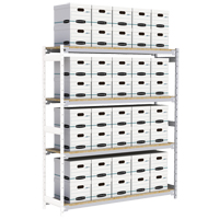 &eacute;tag&egrave;re-classeur de grande largeur, Acier, 4 Tablettes, 72" la x 18" p x 84" h, Ensemble Ajout MAS Chibougamau