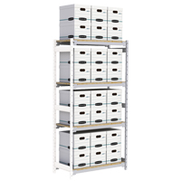 &eacute;tag&egrave;re-classeur de grande largeur, Acier, 4 Tablettes, 42" la x 18" p x 84" h, Ensemble Ajout MAS Chibougamau