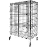 Chariot de s&eacute;curit&eacute;, Chrom&eacute;, 48" x 69" x 24", Capacit&eacute; 500 lb MAS Chibougamau