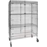 Chariot de s&eacute;curit&eacute;, Chrom&eacute;, 48" x 69" x 24", Capacit&eacute; 500 lb MAS Chibougamau