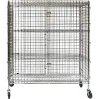 Chariot de s&eacute;curit&eacute;, Chrom&eacute;, 60" x 69" x 24", Capacit&eacute; 500 lb MAS Chibougamau