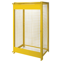 Armoires pour cylindres &agrave; gaz, nbre de bouteilles: 10, 44" , 30" , 74" , Jaune MAS Chibougamau