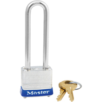 Padlock, Silver, Keyed Alike, Laminated Steel, 1-1/8" Width MAS Chibougamau