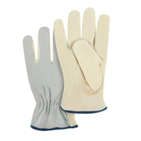 Gants de conducteur &agrave; dos fendu, T-Grand, Paume en Cuir fleur de vache MAS Chibougamau