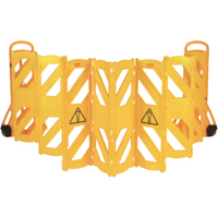 Portable Mobile Barriers, 13' L, Plastic, Yellow MAS Chibougamau