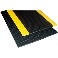No. 419 Sof-Tred with Dyna-Shield Mats, Diamond, 4' x 60' x 1/2", Black/Yellow, PVC MAS Chibougamau
