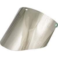 Molded Faceshield Window, Polycarbonate, Green Tint MAS Chibougamau