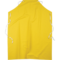 Flame Resistant Aprons, Polyester/PVC, 48" L x 36" W, Yellow MAS Chibougamau