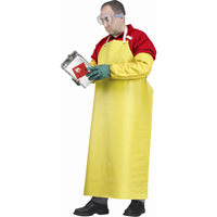 Flame Resistant Aprons, Neoprene/Polyester, 48" L x 35" W, Yellow MAS Chibougamau