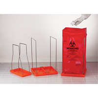 Clavies&reg; Bag Holders, Bio-Hazard, 14" L x 14" W MAS Chibougamau