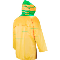 Neo-Slick Chemical & Acid Resistant Rain Jacket, 2X-Large, Yellow, Neoprene MAS Chibougamau