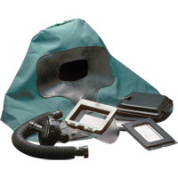Abrasi-Blast Supplied-Air Respirator Shoulder-Length Hood, Medium, Soft Top, Single Shroud MAS Chibougamau