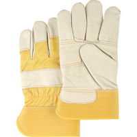 Furniture Leather Gloves, Large, Grain Cowhide Palm, Cotton Inner Lining MAS Chibougamau