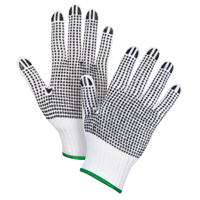 Double-Sided Dotted String Knit Gloves, Poly/Cotton, Double Sided, 7 Gauge, Medium MAS Chibougamau