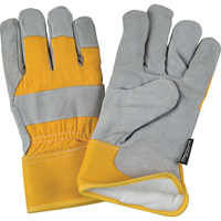 Gants d'ajusteur doubl&eacute;s pour l'hiver &agrave; chaleur sup&eacute;rieure, Moyen, Paume en Cuir de vache refendu, Doublure en Thinsulate MAS Chibougamau