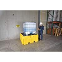 IBC Spill Pallet Plus&reg; With Drain, 365 US gal. Spill Capacity, 62" x 62" x 28" MAS Chibougamau