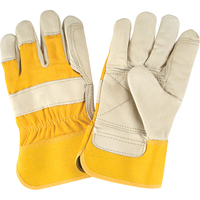 Premium Quality Fitters Gloves, Large, Grain Cowhide Palm, Cotton Inner Lining MAS Chibougamau