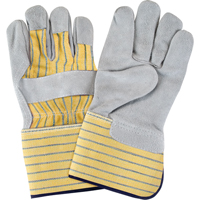 Premium Quality Fitters Gloves, Large, Split Cowhide Palm, Cotton Inner Lining MAS Chibougamau