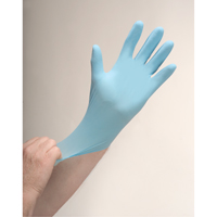Puncture-Resistant Examination Gloves, Medium, Nitrile, 4.5-mil, Powder-Free, Blue MAS Chibougamau