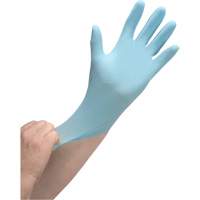 Gants jetables de calibre m&eacute;dical r&eacute;sistants &agrave; la perforation, Petit, Nitrile, 3,5 mils, Sans poudre, Bleu, Classe 2 MAS Chibougamau
