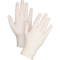 Gants d'examen de premi&egrave;re qualit&eacute; pour peau sensible, Grand, Latex, 4 mils, Sans poudre, Naturel MAS Chibougamau