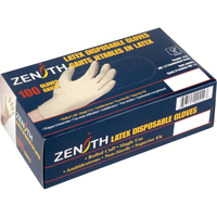 Gants d'examen de premi&egrave;re qualit&eacute; pour peau sensible, Grand, Latex, 4 mils, Sans poudre, Naturel MAS Chibougamau