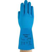 Gants AlphaTec 87-029, Taille Petit/7, 12" lo, Latex de caoutchouc, Doublure en Nylon, 50 mils MAS Chibougamau